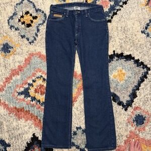 Texas Jeans Made In USA Womens 12 / 31 Dark Stretch Cotton Denim Straight Leg